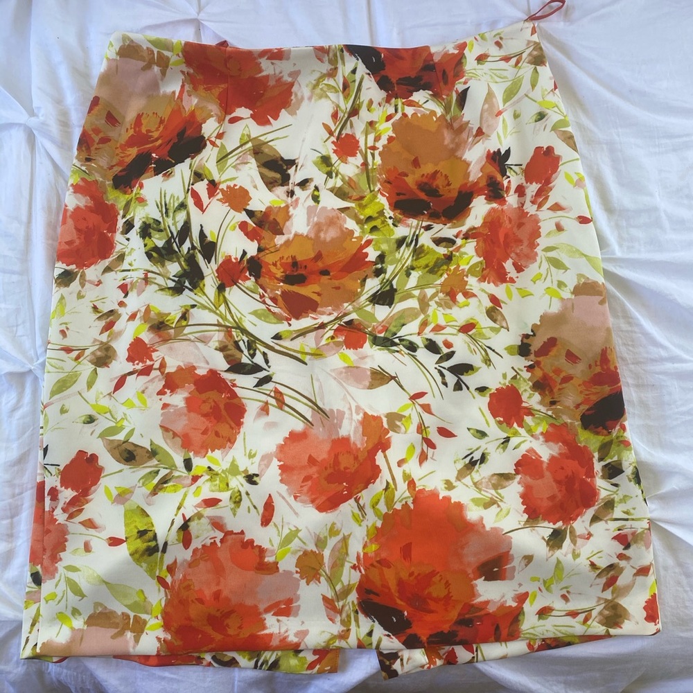 Floral Pencil Skirt